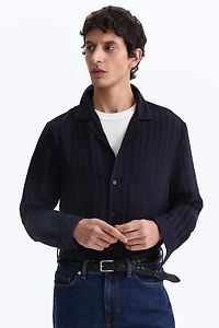 Regular-Fit Long-Sleeved Resort Shirt