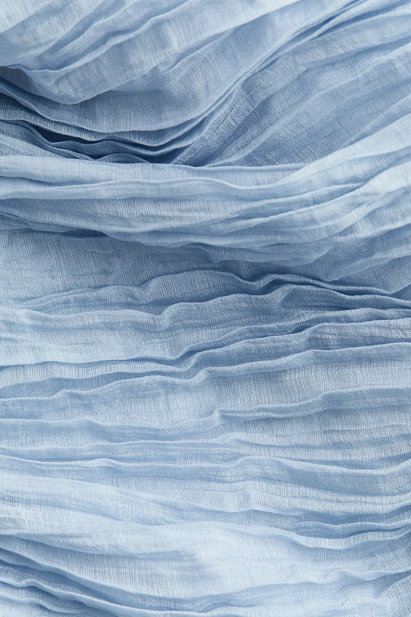 Sleeveless Crinkled Dress