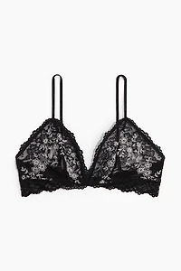 Soutien-gorge souple et brodé en dentelle