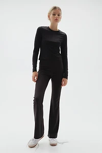 Long-Sleeved Microfiber Top
