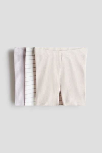 3-pack Ribbed Bike Shorts