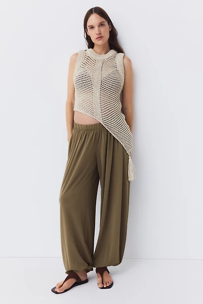 Pantalon ballon MAMA à taille élastique