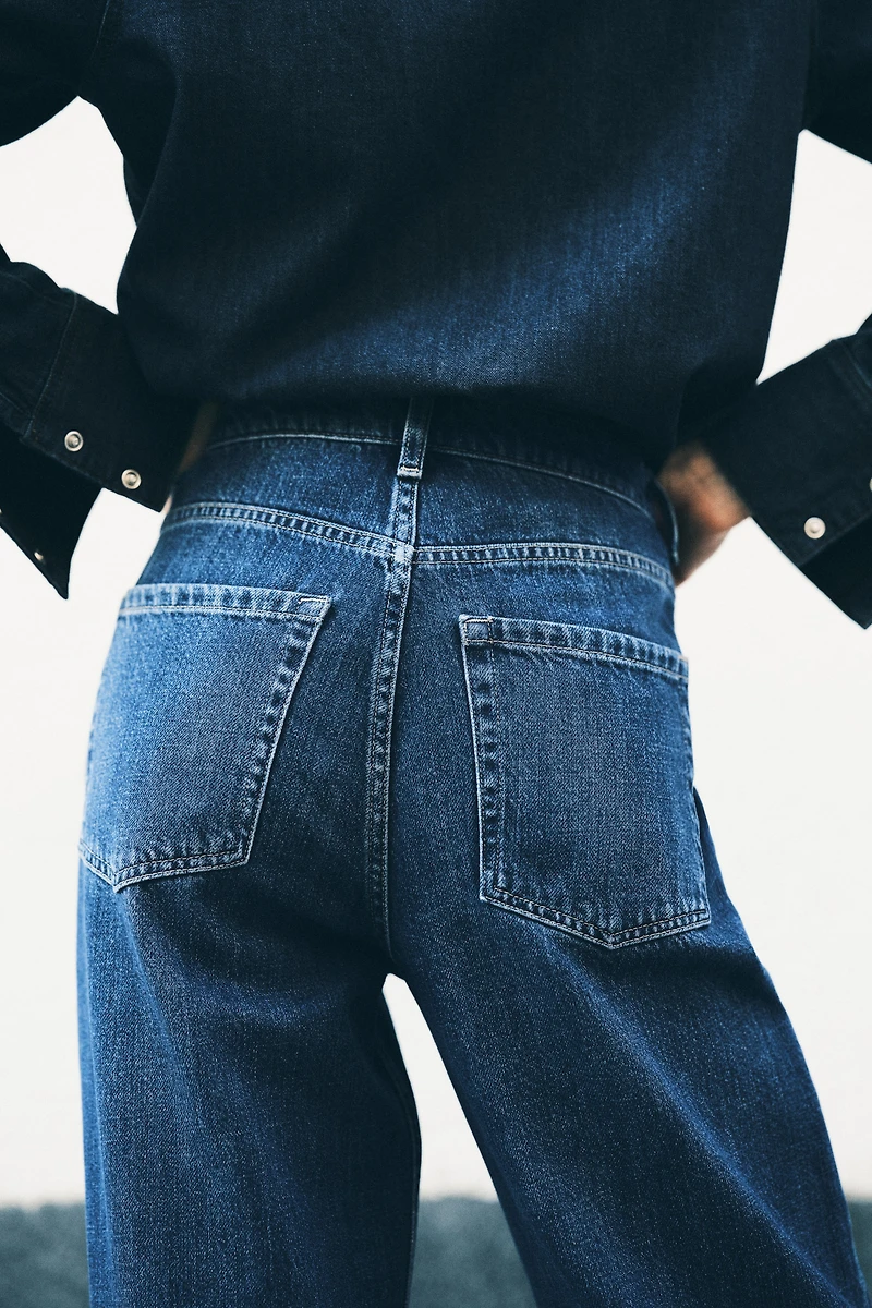 Jean droit taille haute