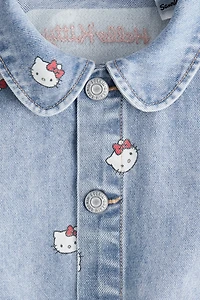 Printed Cotton Denim Jacket