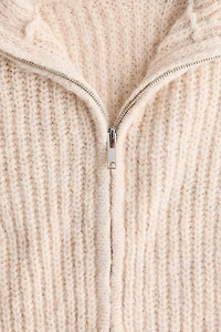 Cardigan with Zipper