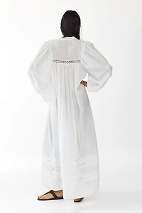 Oversized Tie-Belt Tunic Dress