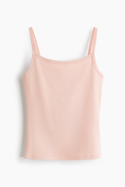 Ribbed Cotton Tank Top