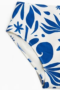 Culotte de bikini échancrée