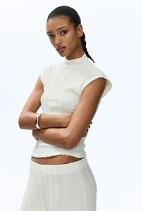 Haut en jersey texturé