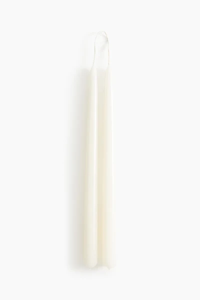 2-pack Glossy Taper Candles