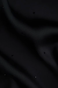 Embellished Satin Pajama Pants