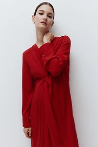 MAMA Robe à effet drapé