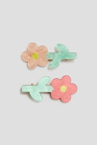 2-Pack Appliquéd Hair Clips
