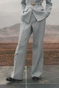 Pantalon sur mesure à jambes semi-évasées