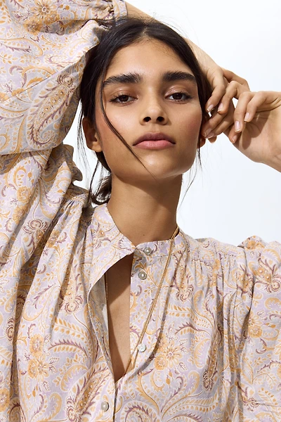 Oversized Viscose-Blend Blouse