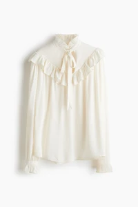 Ruffle-Trimmed Blouse