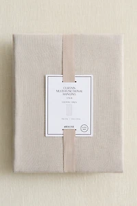 1-Pack Wide Linen-Blend Curtain Panel