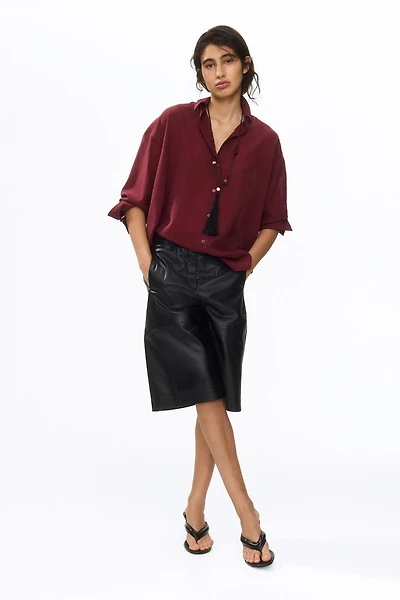 Chemise grande taille froissée