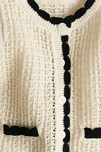 2-Piece Pointelle-Knit Cotton Set