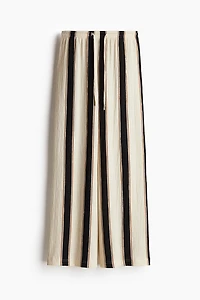 Wide-cut Pull-on Pants