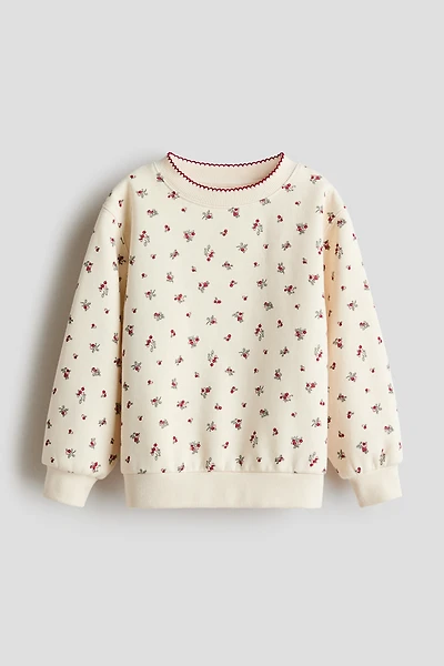 Printed Brushed-Inside Sweatshirt