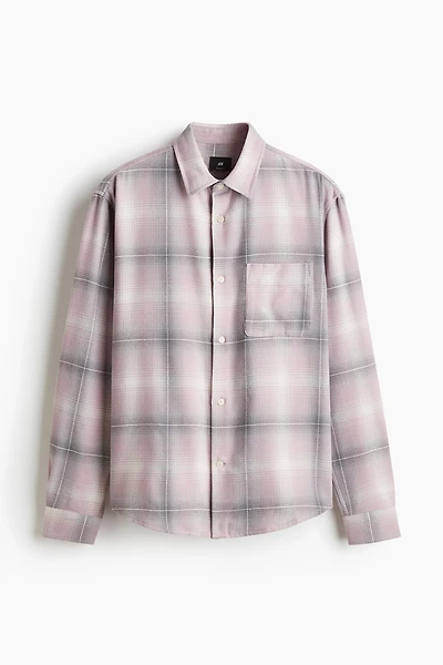 Chemise ample en flanelle