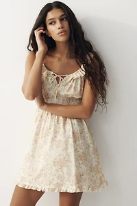 Ruffle-Trimmed Dress
