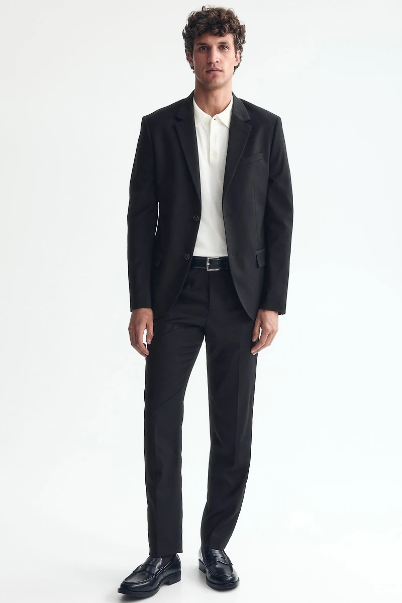 Skinny-Fit Single-Breasted Jacket