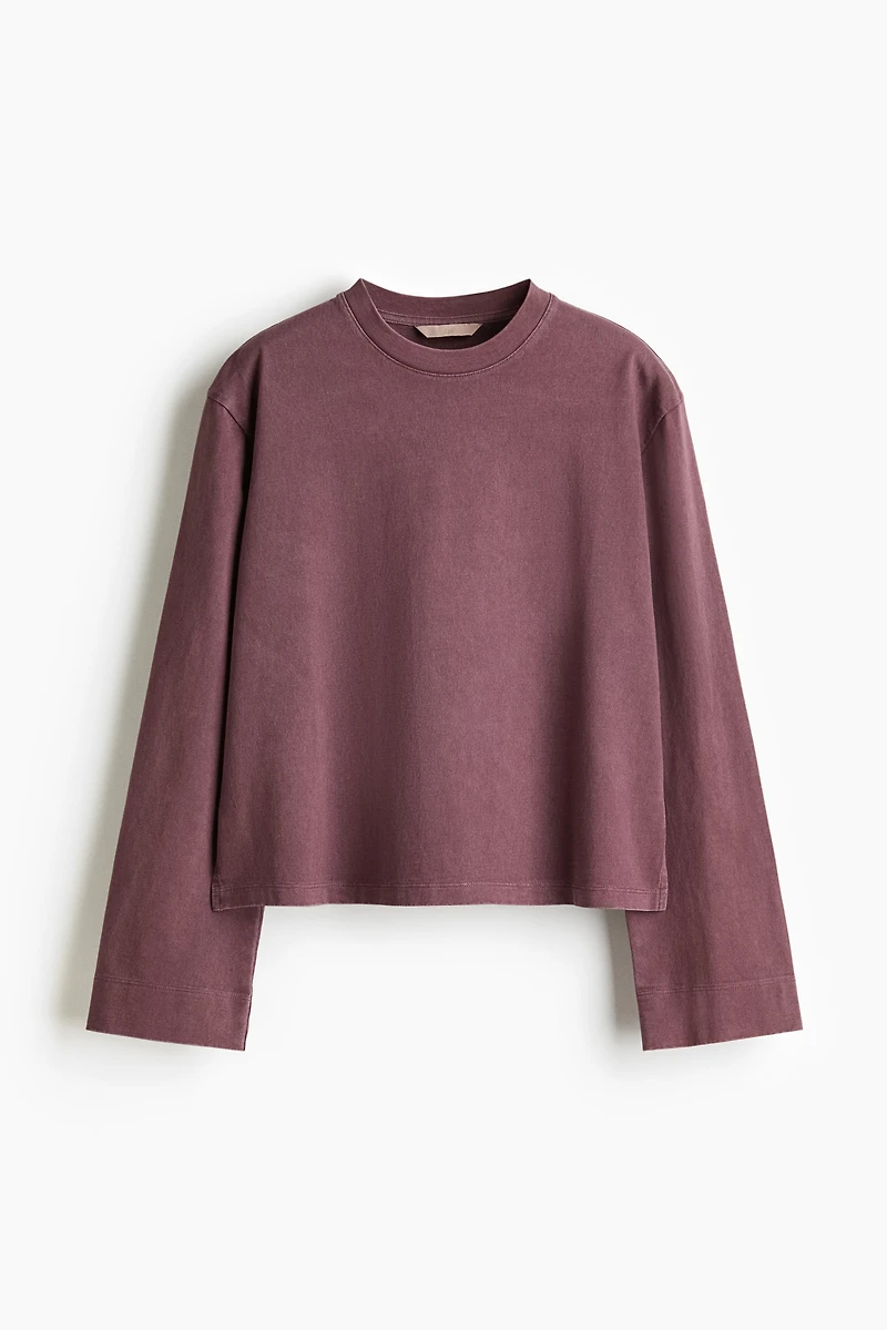 Washed-Look Cotton Top