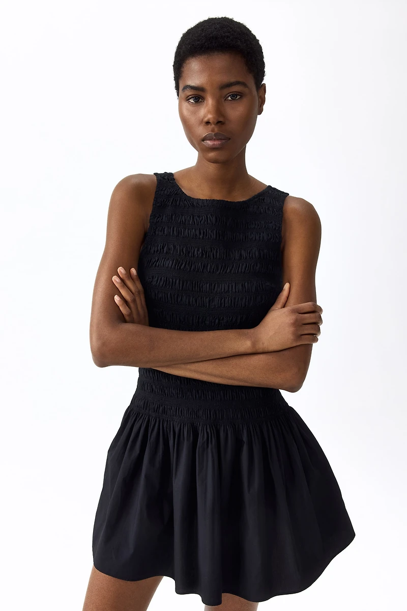 Smocked Cotton Dress