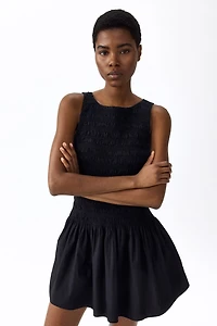 Smocked Cotton Dress