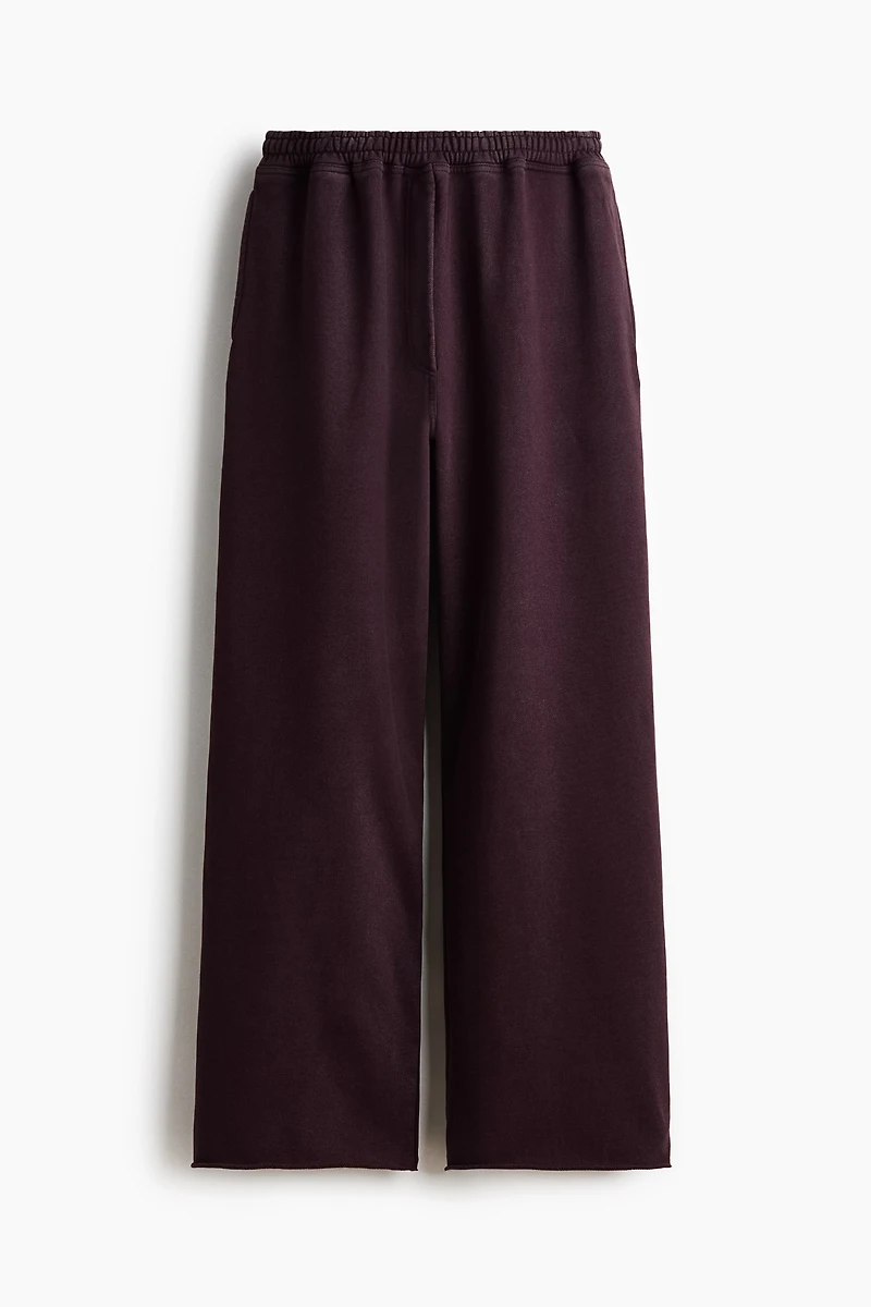 Wide-Leg Cotton Joggers