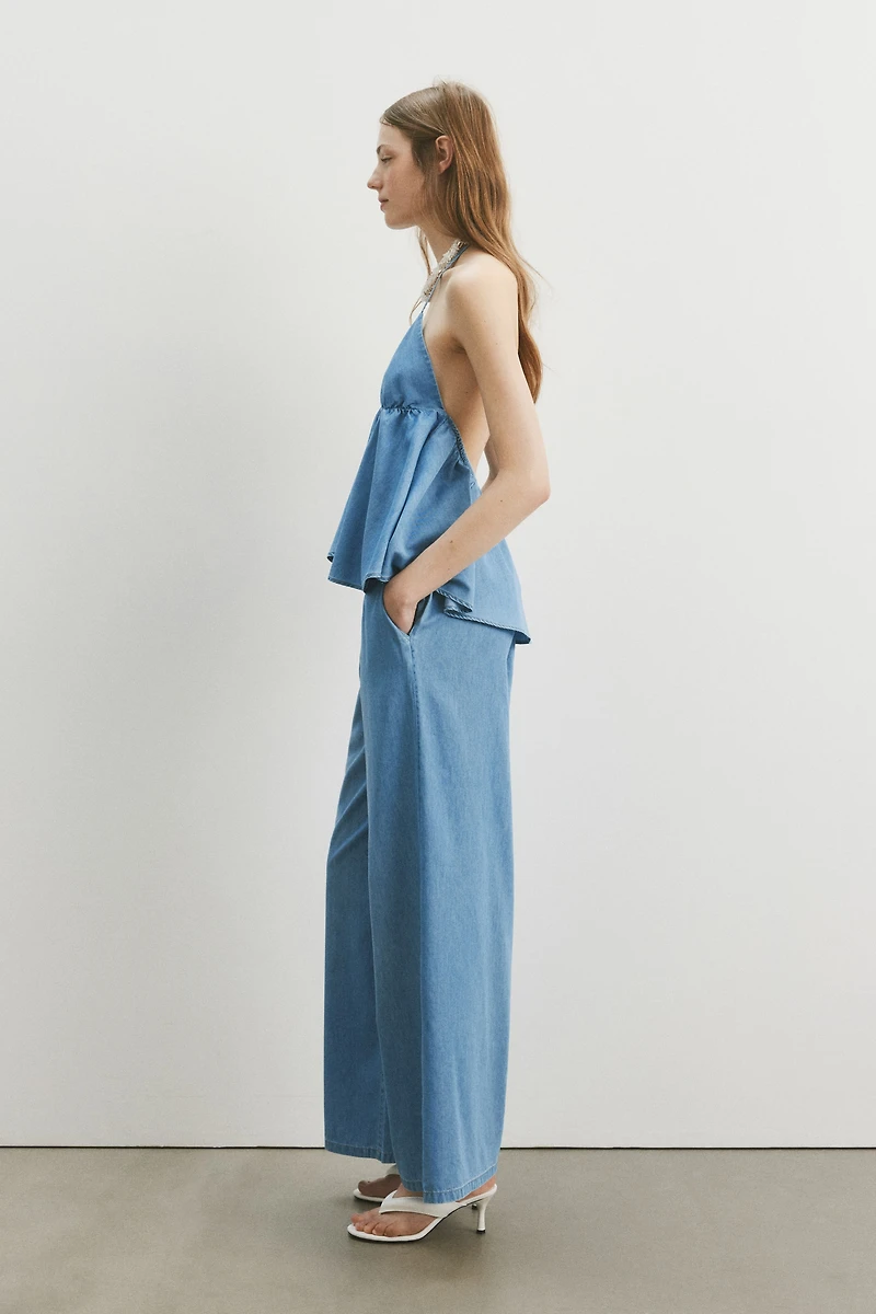 Pull-On Denim Pants