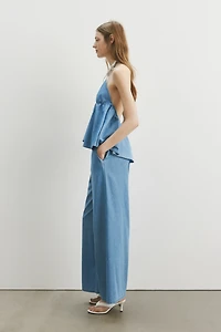 Pull-On Denim Pants