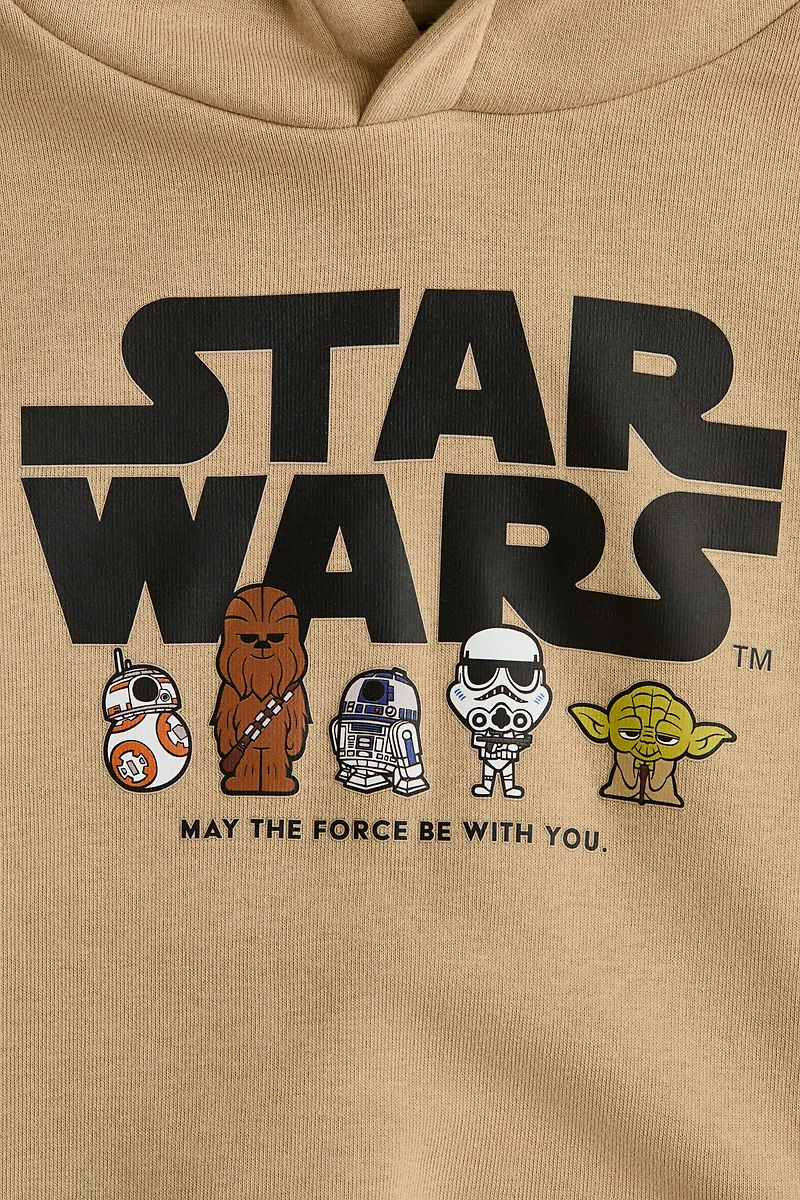 Hoodie with Printed Motif