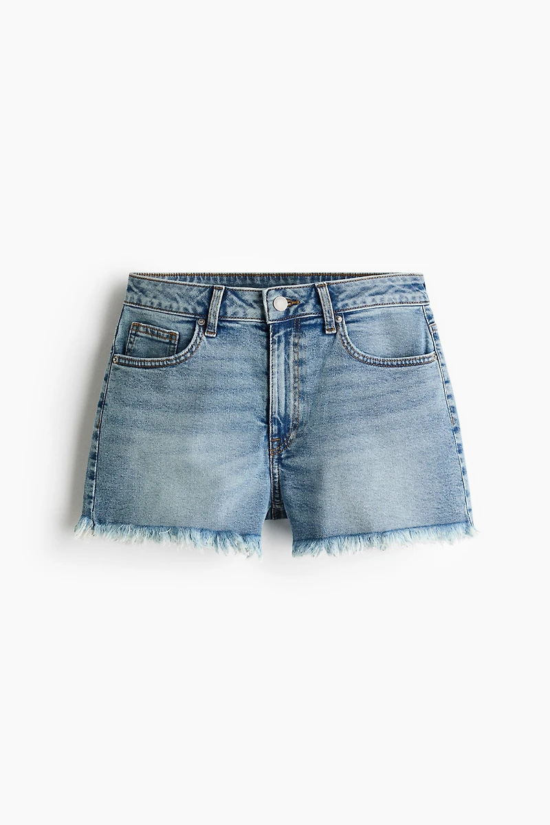 Frayed Denim Shorts