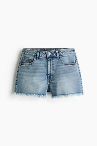 Frayed Denim Shorts