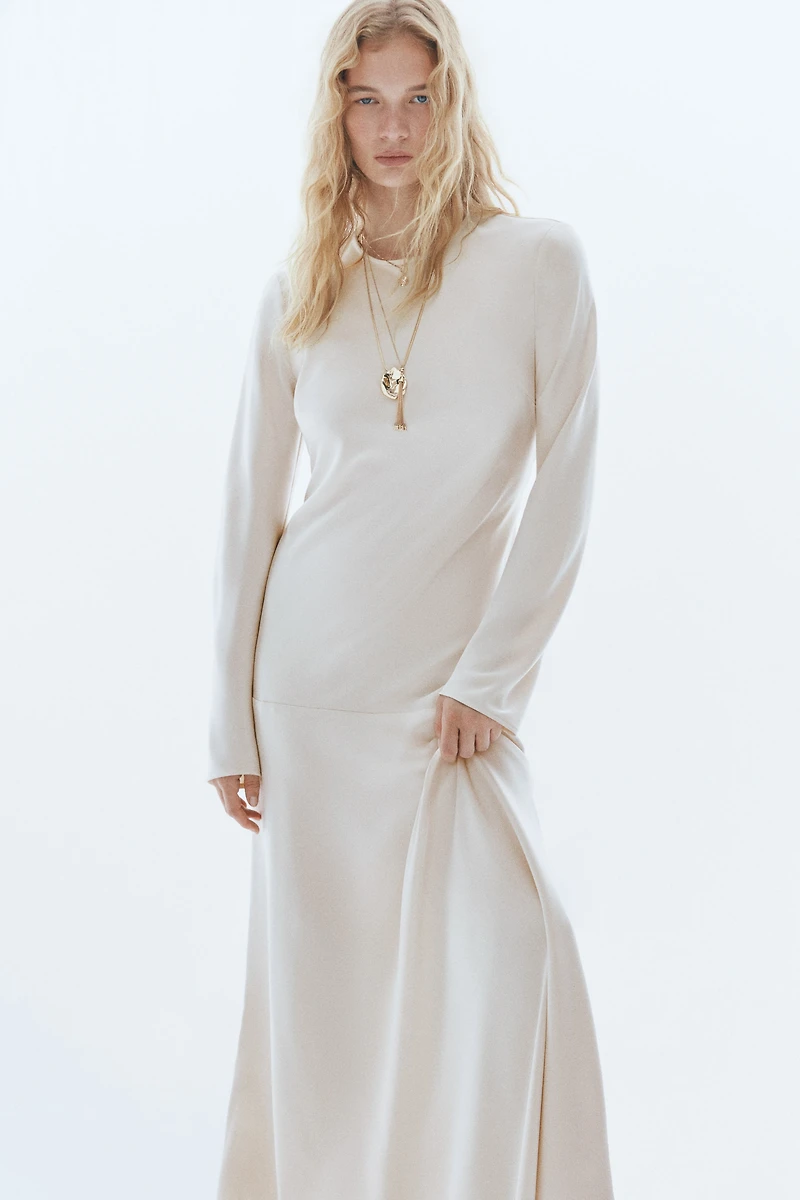 Open-Back Dress with Tie Detail