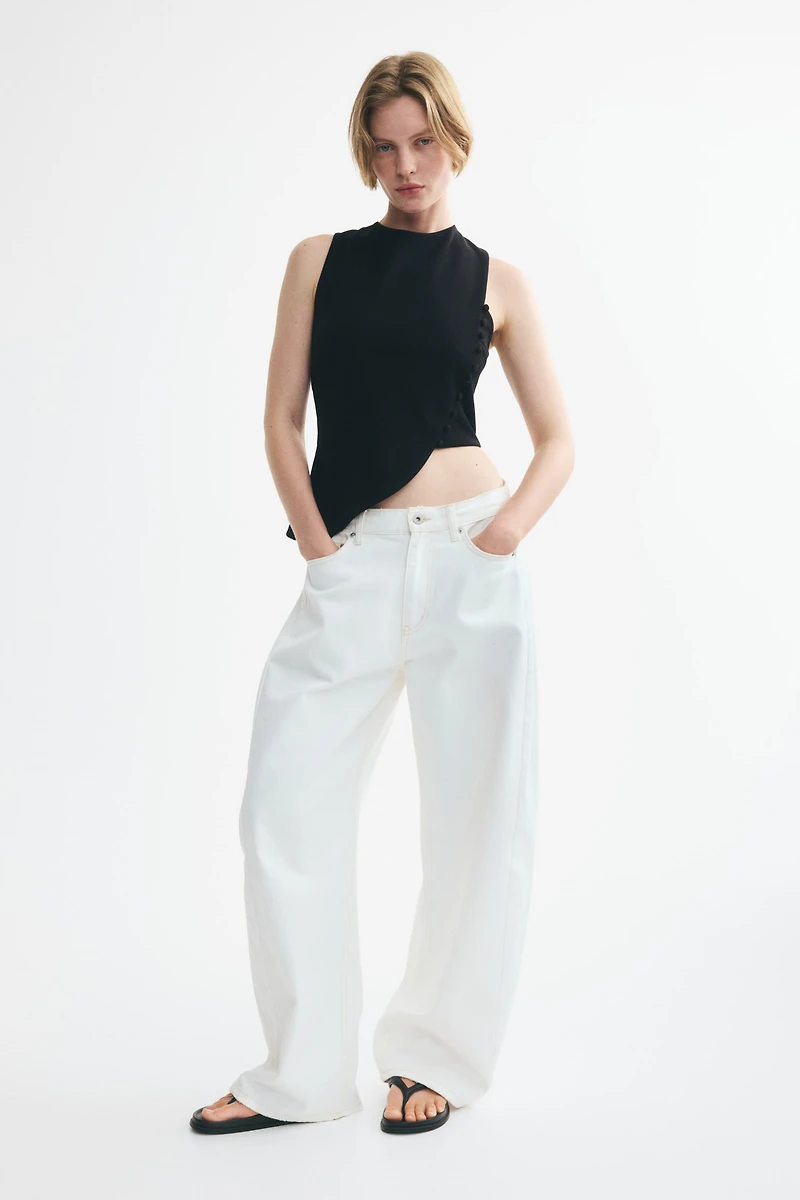 Asymmetric Jersey Top