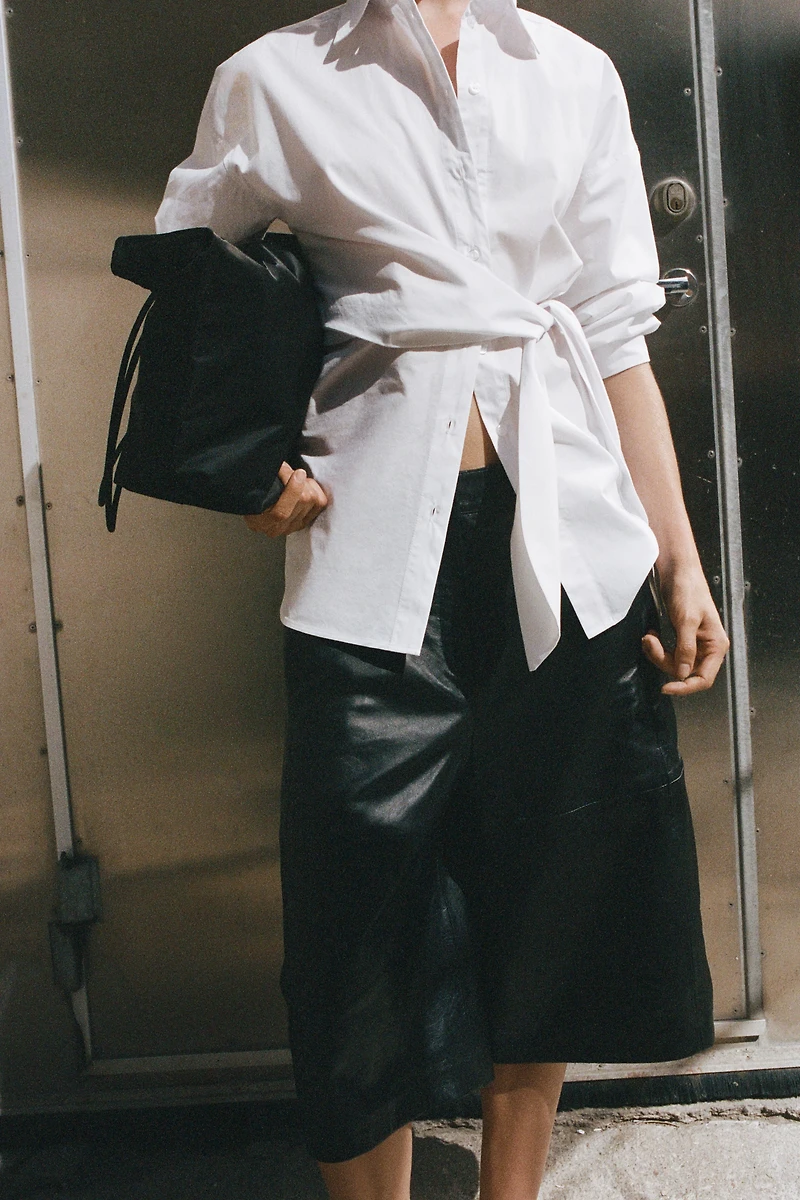 Tie-Detail Shirt