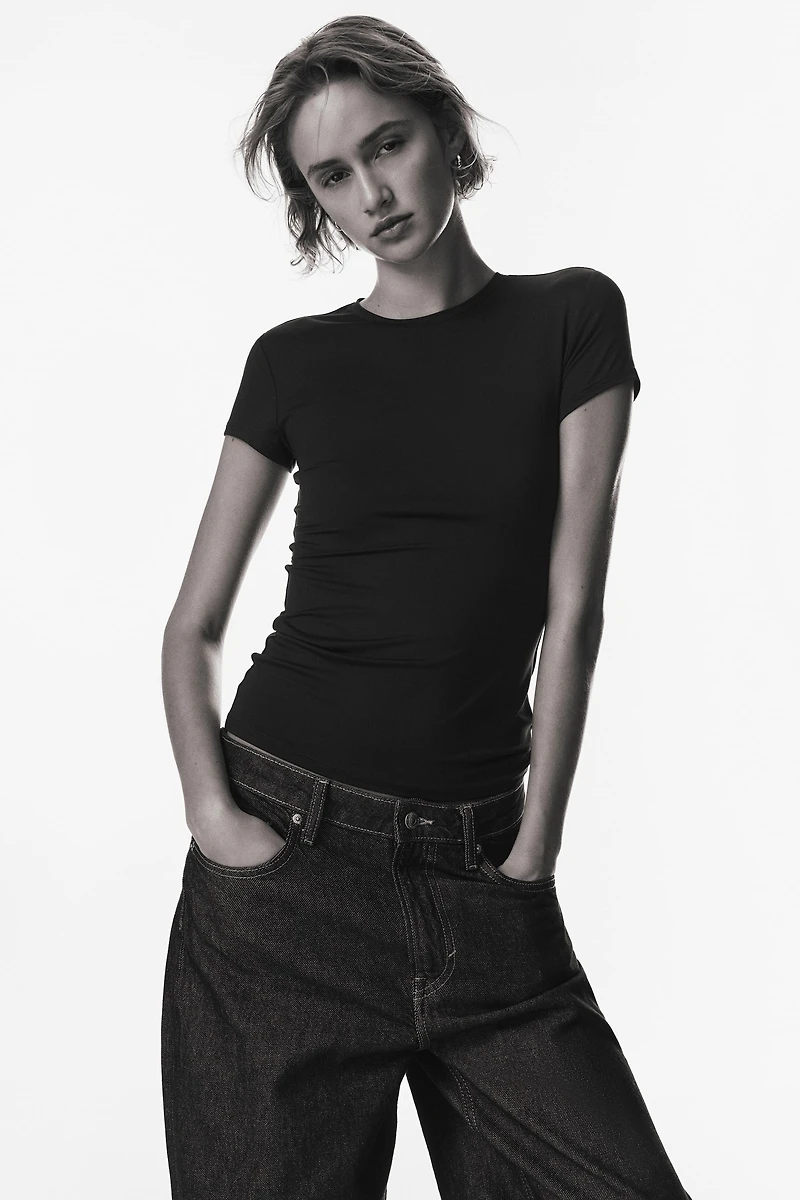 Fitted Microfiber T-shirt