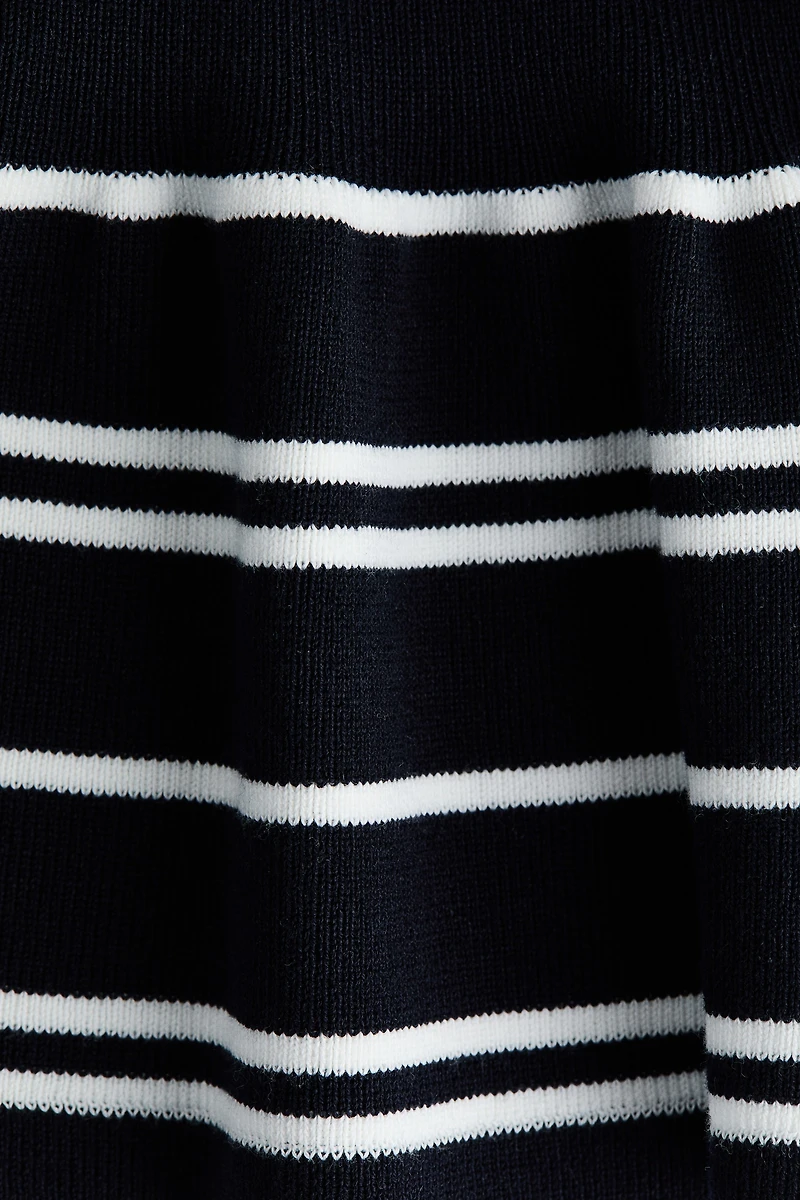 Short-Sleeved Peplum Cardigan