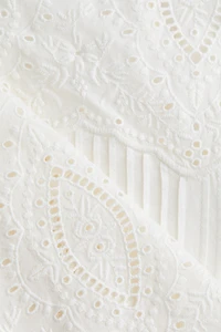 Blouse with Eyelet Embroidery