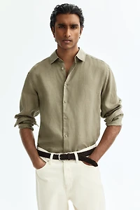 Slim Fit Linen Shirt