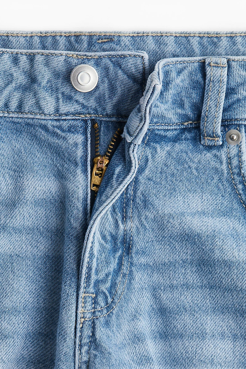 Low-Rise Denim Shorts
