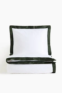 Cotton Sateen Twin Duvet Cover Set