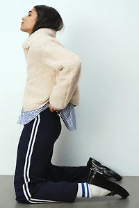 Veste en polar avec col