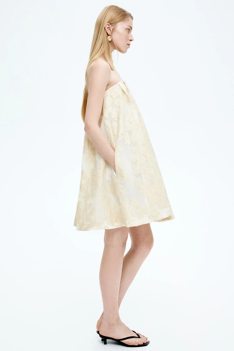 Jacquard-Weave Mini Dress