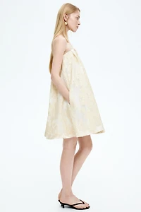 Jacquard-Weave Mini Dress