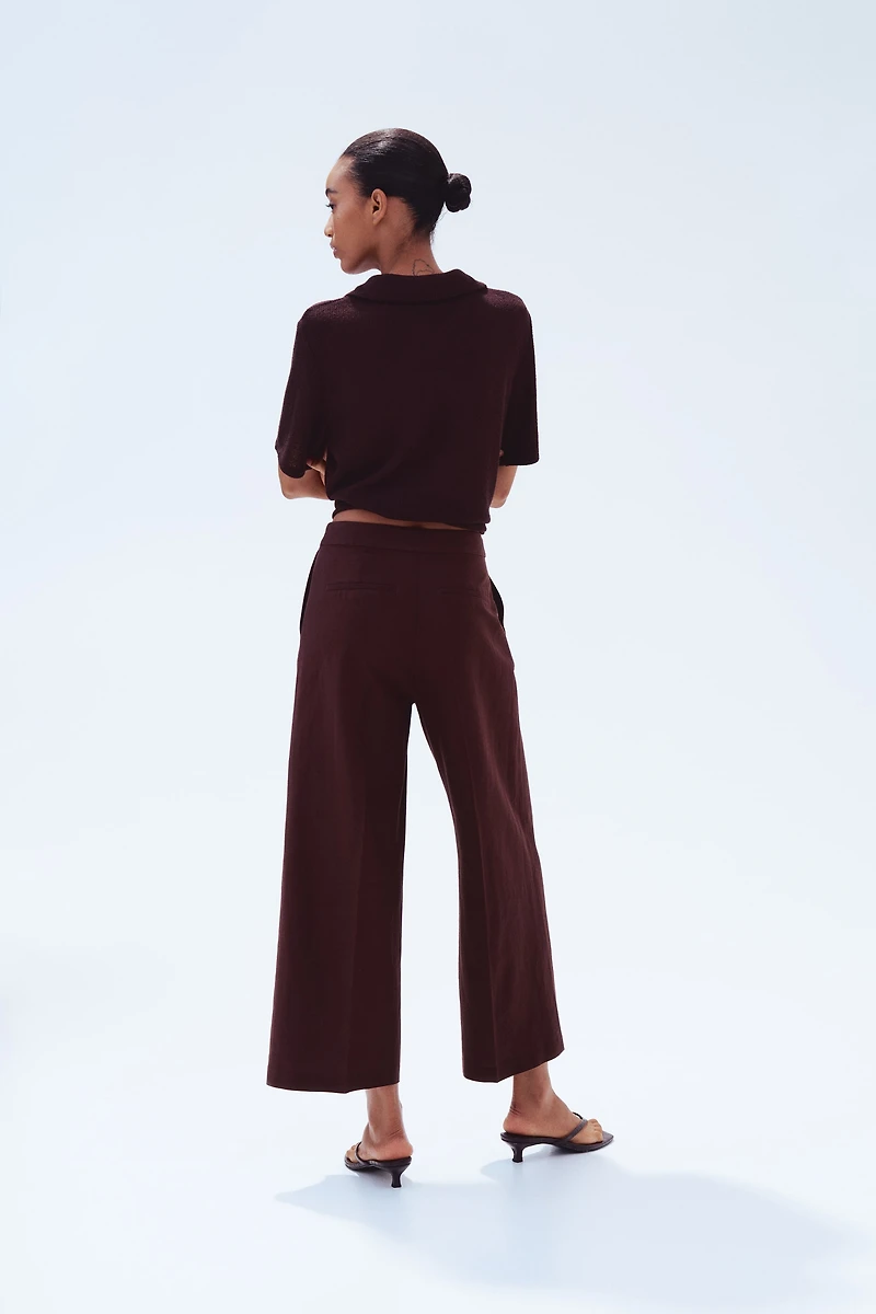Dressy Linen-Blend Pants